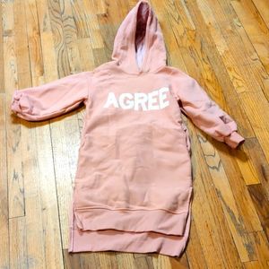 Hi-Lo Pink Sweatshirt Dress Size 10